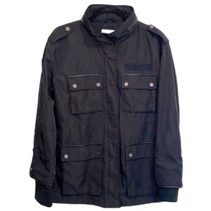 Avec Les Filles Black Water Resistant Utility Jacket